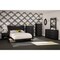 Modern 5 Drawer Dresser with Chrome Handles and Curved Base for Home Organization